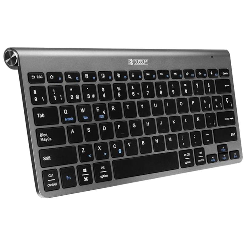 Teclado SUBBLIM Inalámbrico Bluetooth Pure Compact Gris - Ítem1
