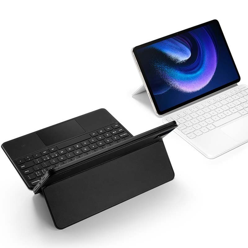 vista superior da Capa original com teclado e touchpad preta para Xiaomi Pad 6