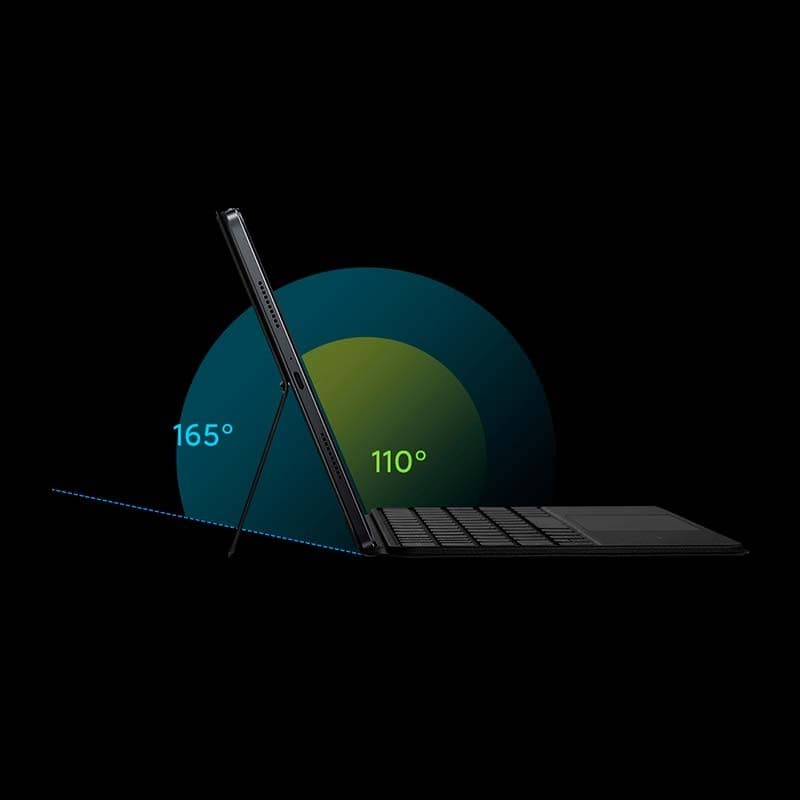 ângulo de suporte da Capa original com teclado e touchpad preta para Xiaomi Pad 6