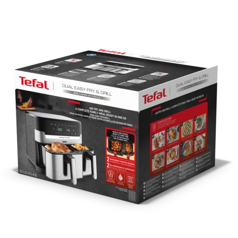 Tefal Dual Easy Fry & Grill EY905D Double 8.3 Litres - Friteuse à air chaud - Ítem2