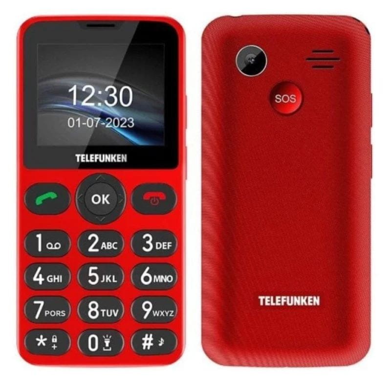 Telefunken S415 32 MB Rojo -Teléfono para Personas Mayores - Ítem
