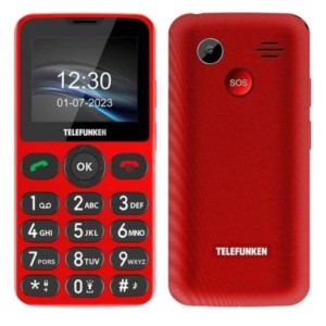 Telefunken S415 32 MB Rojo -Teléfono para Personas Mayores