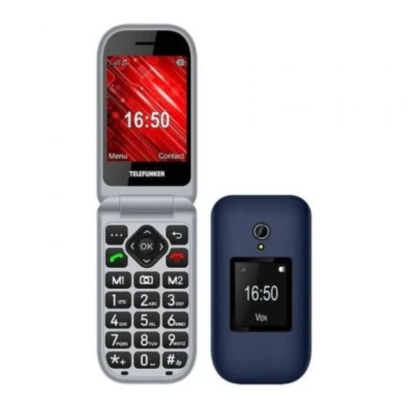 Telefunken S460 32 MB Azul - Teléfono Móvil para Personas Mayores - Ítem