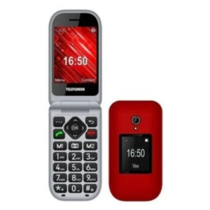 Telefunken S460 32 MB Rojo - Teléfono Móvil para Personas Mayores