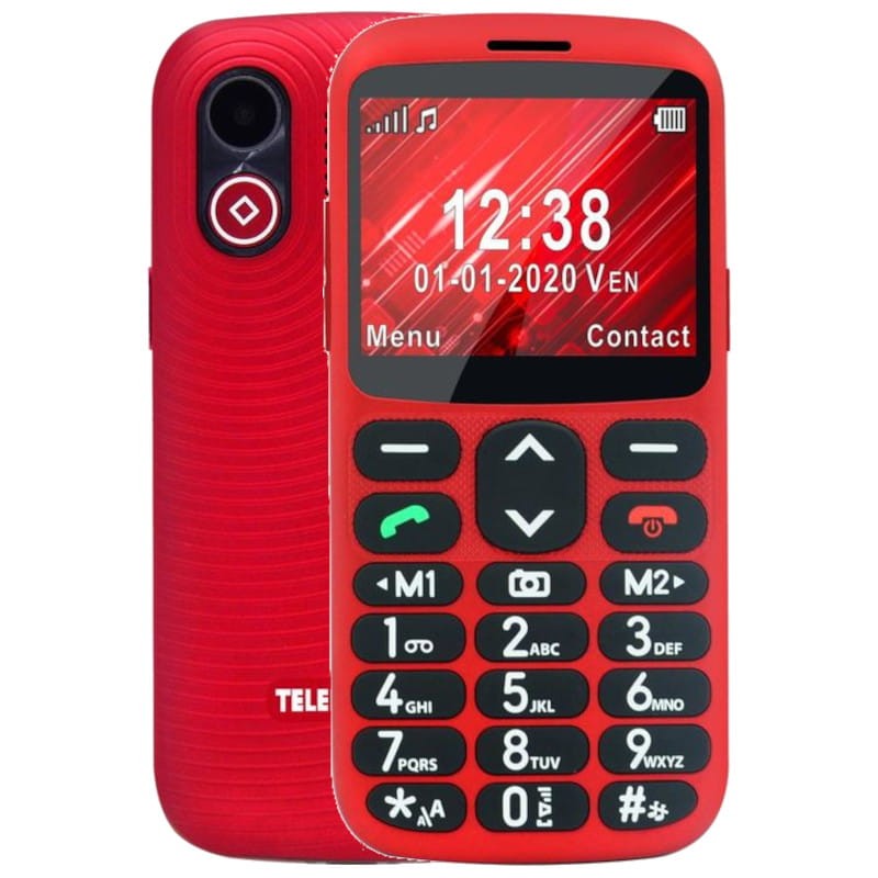 Telefunken S520 64Mb Rojo - Teléfono Móvil para personas mayores - Ítem