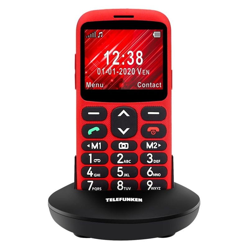 Telefunken S520 64Mb Rojo - Teléfono Móvil para personas mayores - Ítem4