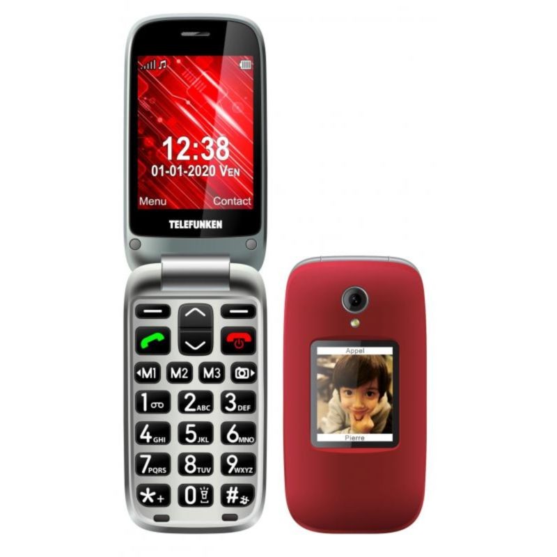 Telefunken S560 64 MB Rouge - Téléphone portable pour seniors - Ítem1