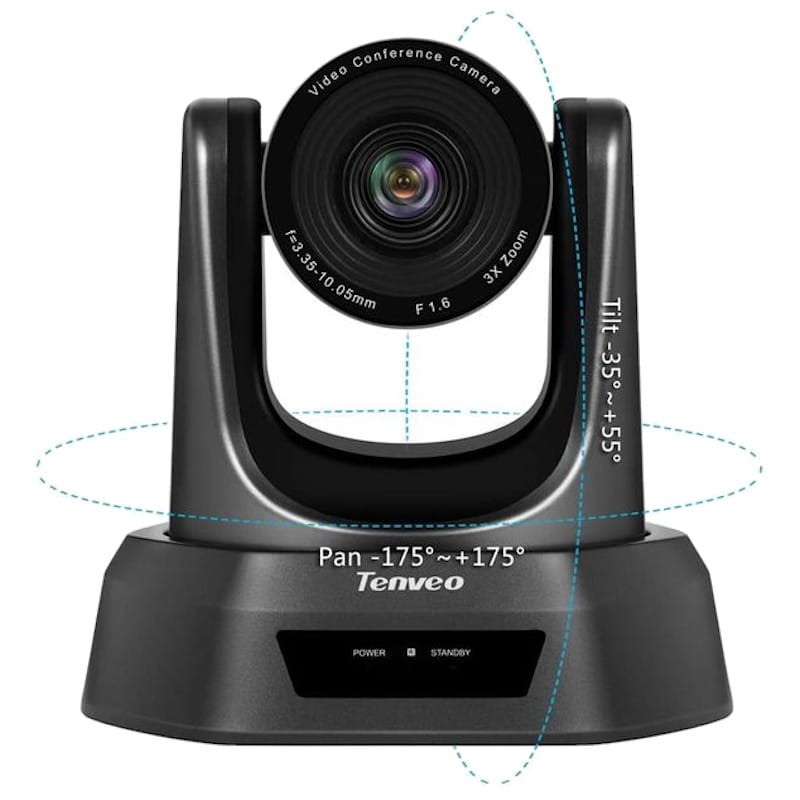 Tenveo NV10U Vidéoconférence professionnelle Zoom 10x 1080p PTZ USB 2.0 - Ítem2