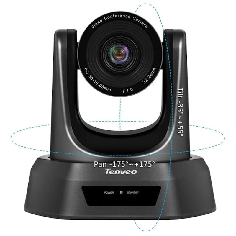 Tenveo NV3U Vidéoconférence Professionnelle Zoom 3x 1080p PTZ USB 2.0 - Ítem2