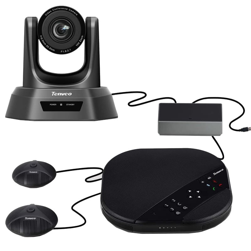 Tenveo VA3000E Kit de videoconferência Zoom 10X Coluna Tudo em um - Item
