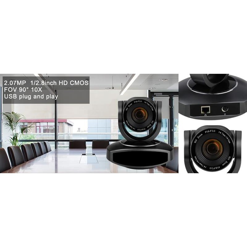 Tenveo VA3000E Kit de videoconferência Zoom 10X Coluna Tudo em um - Item6