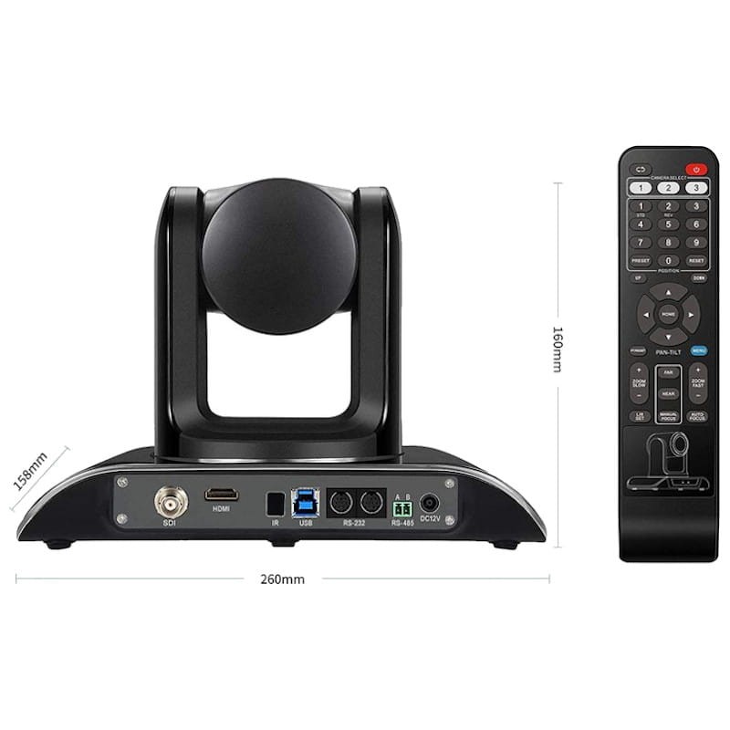 Tenveo VHD20N HDMI - 3G SDI - Zoom 20x Câmera Videoconferência Profissional 1080p PTZ USB 3.0 - Item3
