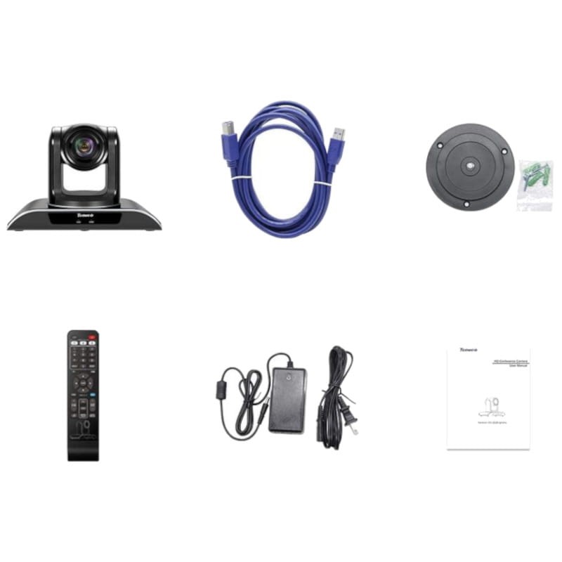 Tenveo VHD4K 4K Zoom 5X USB PTZ Grand Angle Noir - Caméra Web - Ítem9