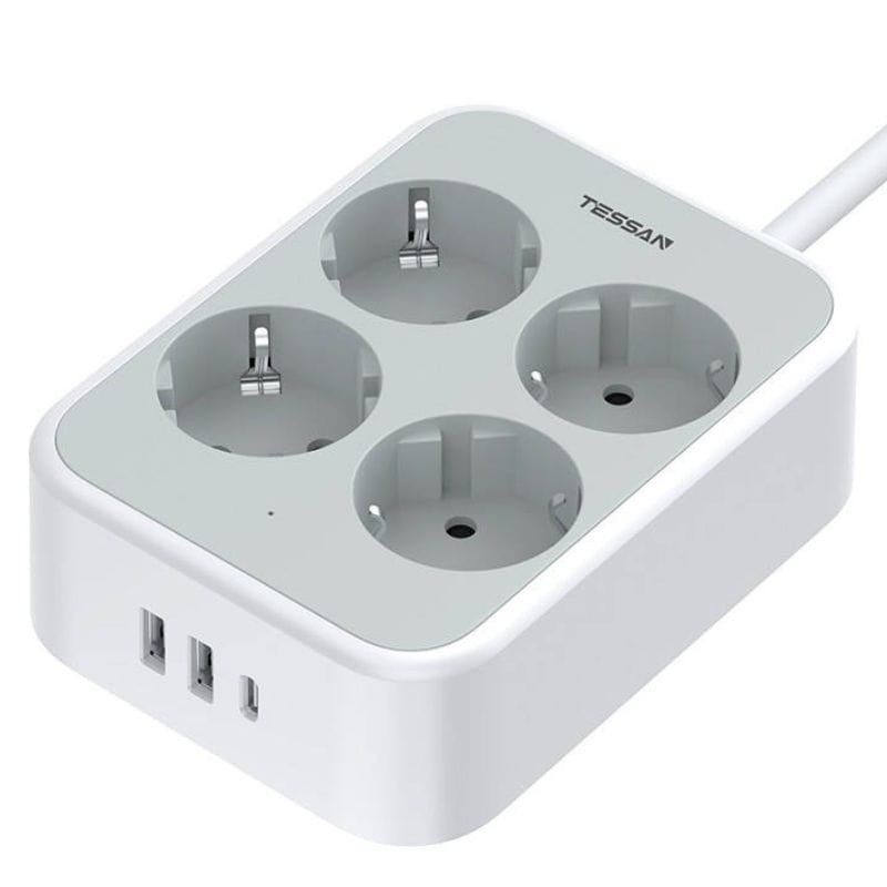 TESSAN TS-PS01DE00 Bloc multiprises 4 prises + 3 USB - Ítem
