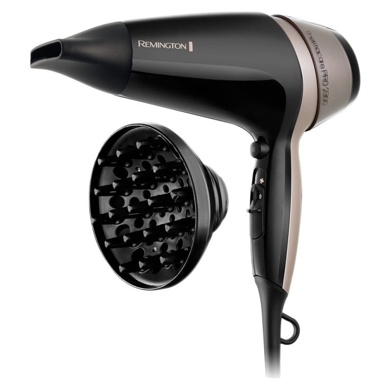 Secador de cabelo Remington Thermacare Pro 2300 2300W Preto, Castanho - Item1