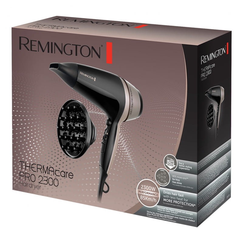 Secador de cabelo Remington Thermacare Pro 2300 2300W Preto, Castanho - Item4