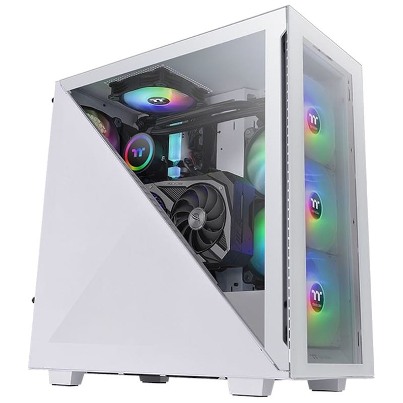 Thermaltake Divider 300 TG ARGB Air Snow Verre Trempé USB 3.0 Blanc - Ítem