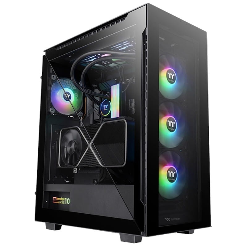 Thermaltake Divider 500 TG ARGB Verre trempé USB 3.0 Noir - Ítem