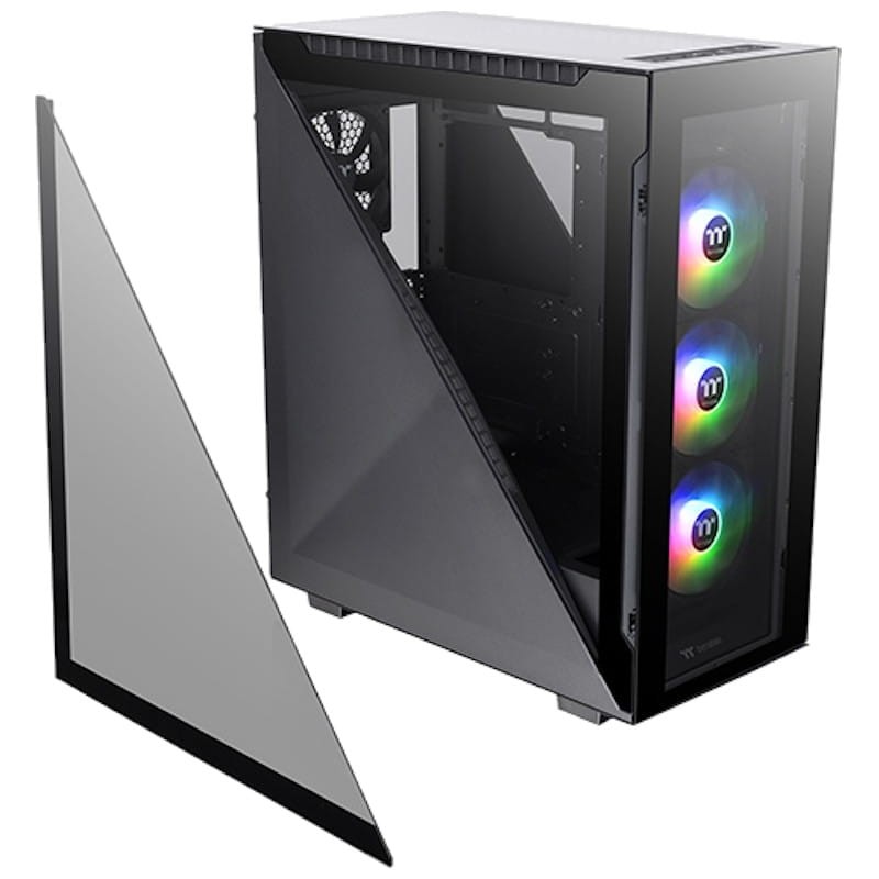 Thermaltake Divider 500 TG ARGB Verre trempé USB 3.0 Noir - Ítem1