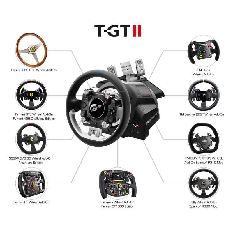 Thrustmaster T-GT II Force Feedback Volante + Pedales PC PS4 PS5 - Ítem8