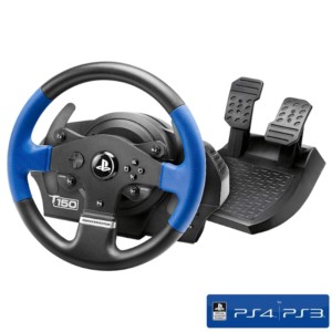 Thrustmaster T150 Force Feedback USB Volante + Pedais PC PS5 PS4 PS3