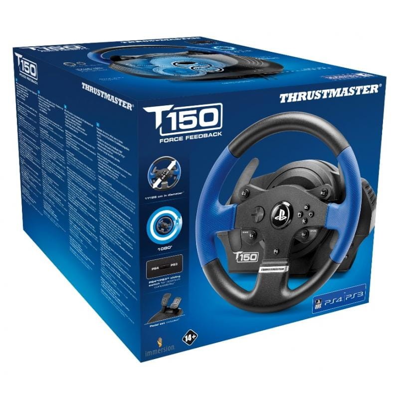 Thrustmaster T150 Force Feedback USB Volante + Pedales PC PS5 PS4 PS3 - Ítem5