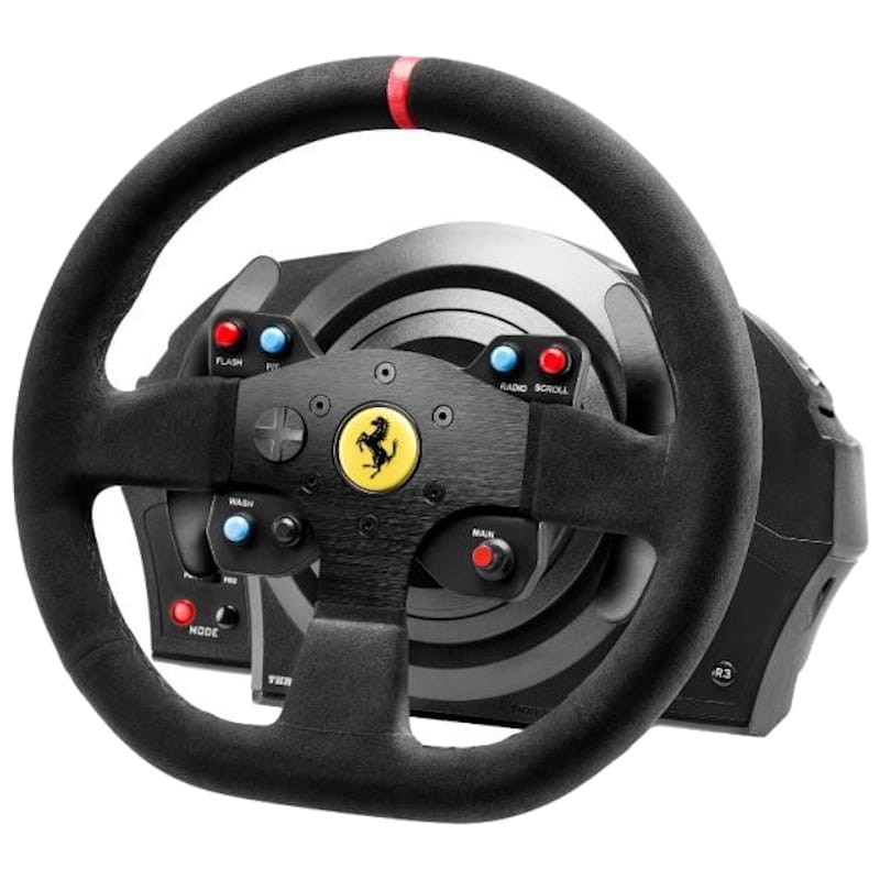 Thrustmaster T300 Ferrari Integral Racing Wheel Alcantara Edition Volante + Pedais PC PS4 PS5 - Item1