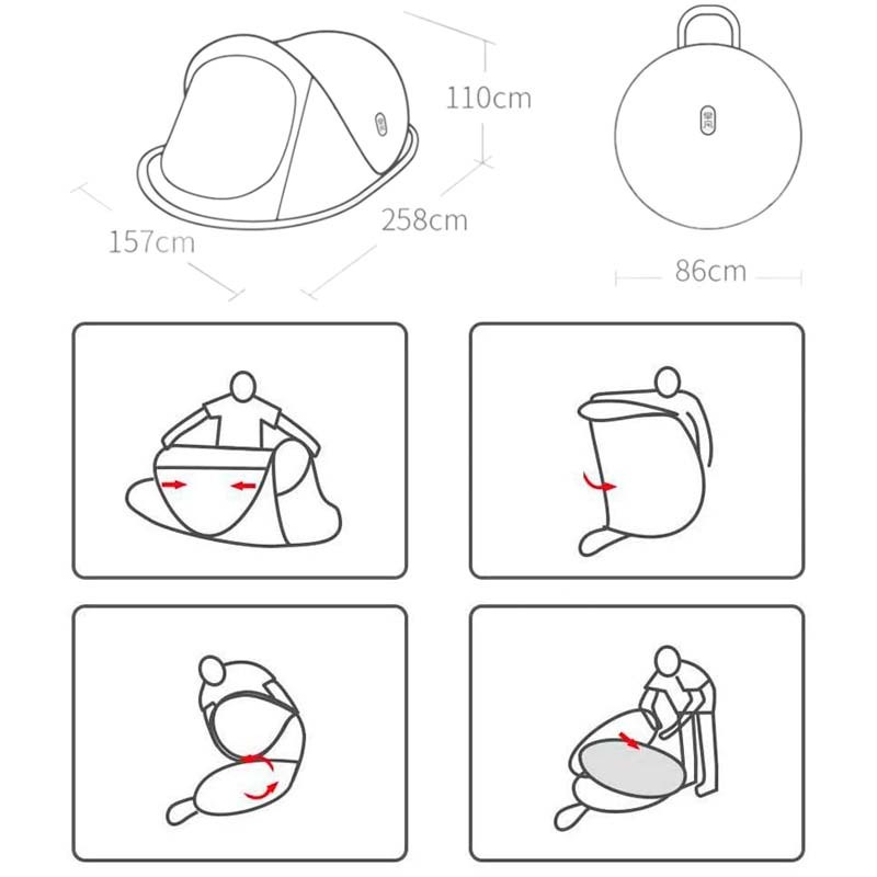 Tente Xiaomi Zaofeng Outdoor Quick Open - Ítem7