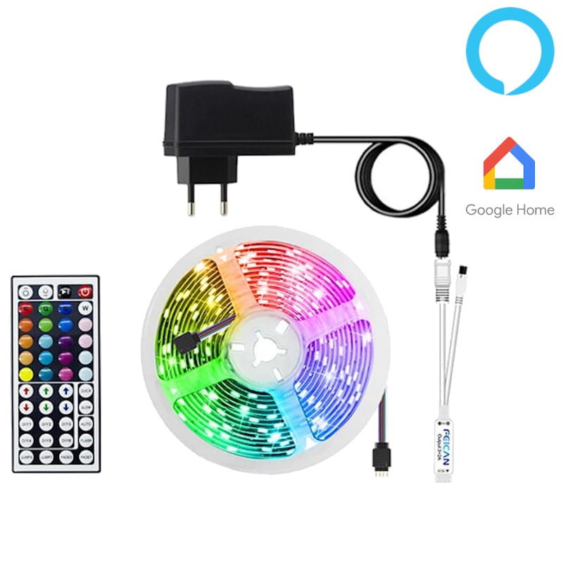 Smart LED Strip Feican RGB 10M Google Home / Amazon Alexa - Item