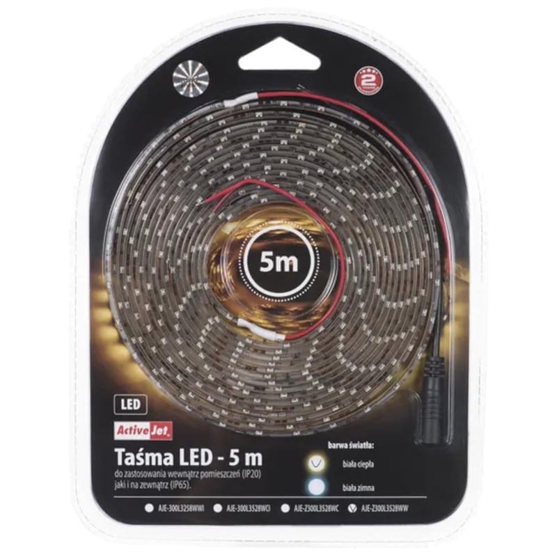 Fita LED Activejet AJE-Z300L3528WW LED 4 W 5 metros branco - Item2