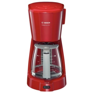 Bosch TKA3A034 1100 W 1,25 L Gris, Rouge - Cafetière à filtre