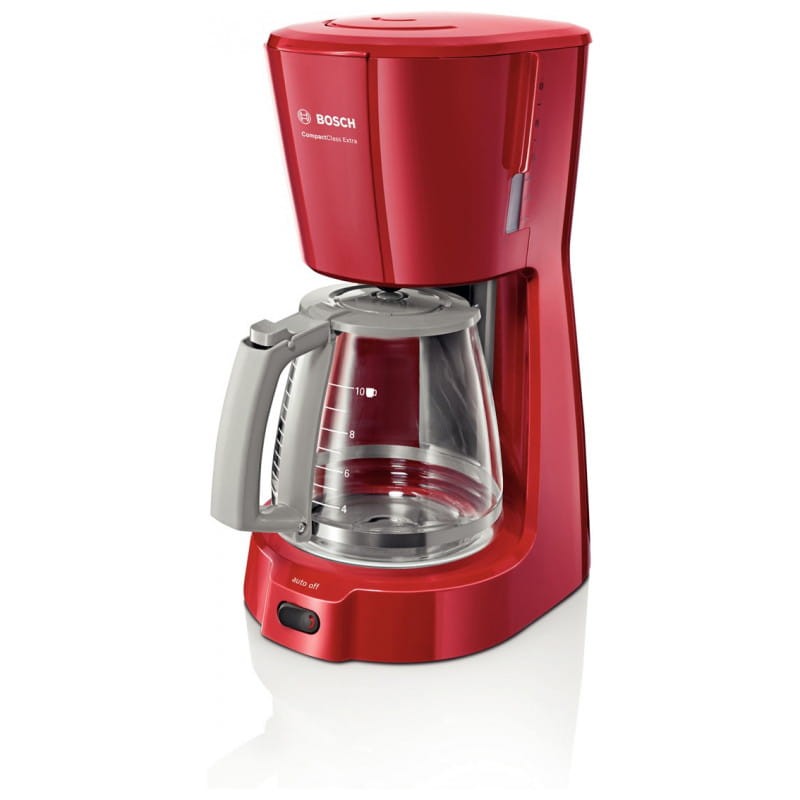 Bosch TKA3A034 1100 W 1,25 L Gris, Rouge - Cafetière à filtre - Ítem1