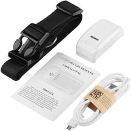 Contenido de la caja del Rastreador GPS para mascotas TKSTAR TK909 IP66 Blanco/Negro