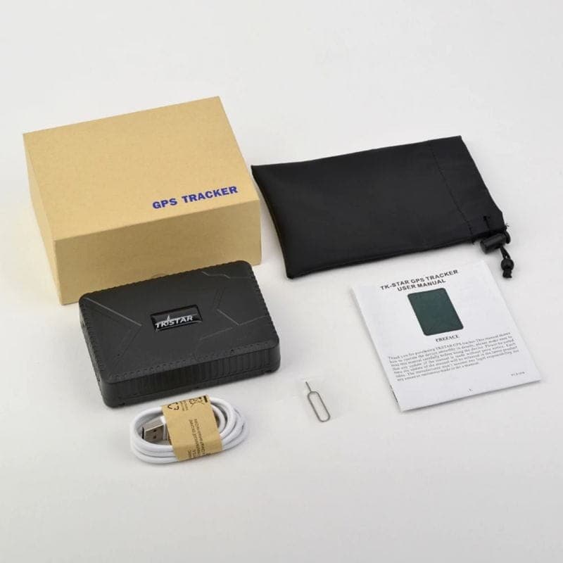 Conteúdo da caixa do Rastreador GPS TKSTAR TK915 IP65 Preto