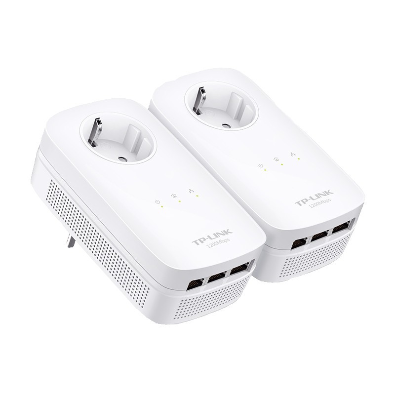 TP-LINK TL-PA8030PKIT Kit de Inicio Powerline AV1200 con 2 puertos Gigabit y Enchufe Incorporado
