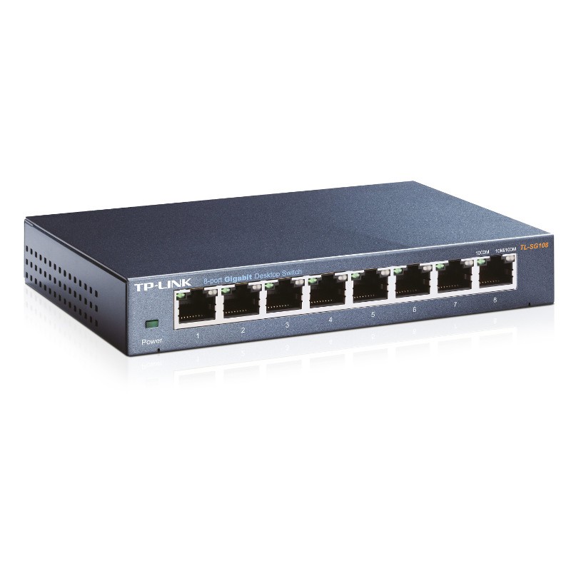 TP-LINK TL-SG108 Switch de bureau 8 ports Gigabit 10/100/1000 Mbps - Ítem