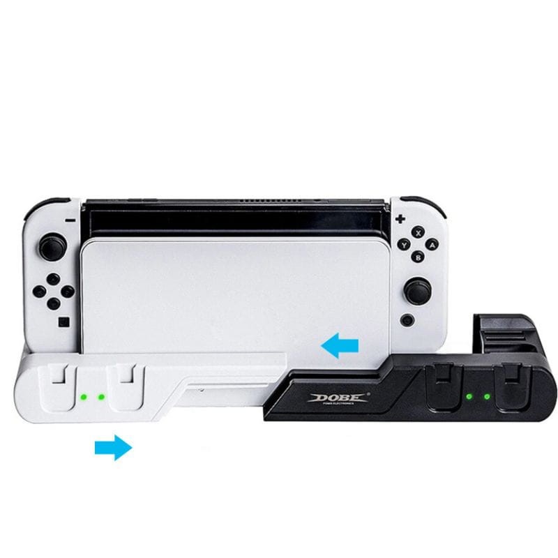 DOBE TNS-0122D Para Joy-Con de Nintendo Switch OLED Blanco - Base de Carga - Ítem1
