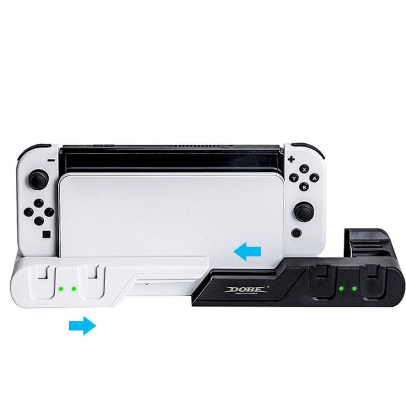 DOBE TNS-0122D para Nintendo Switch Joy-Con OLED Branco - Base de Carregamento - Item1