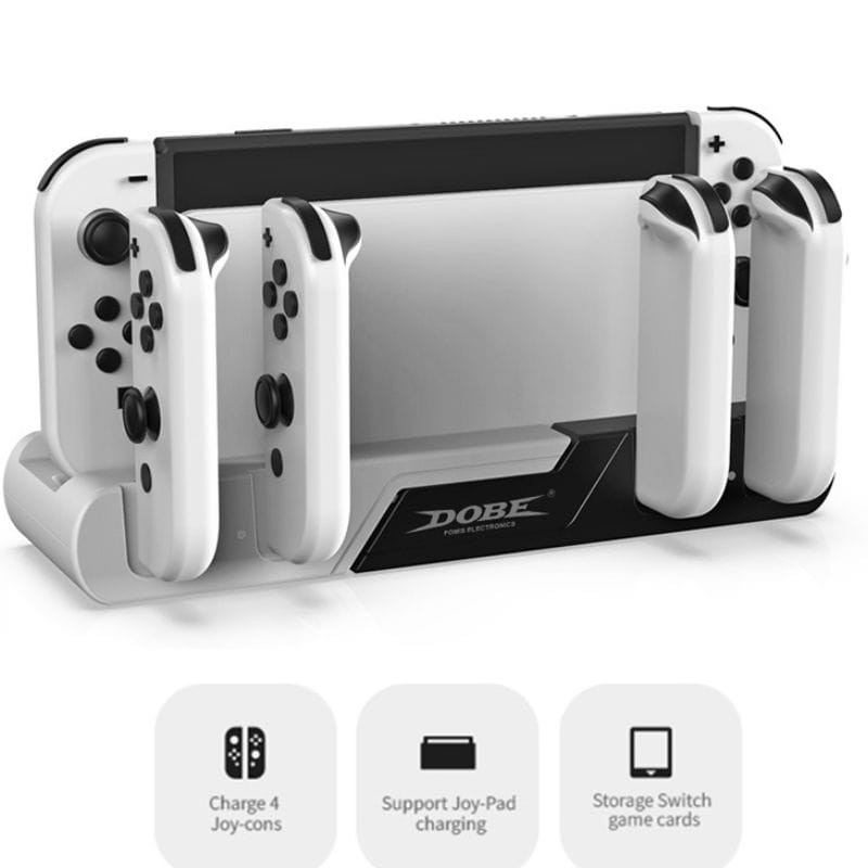 DOBE TNS-0122D Para Joy-Con de Nintendo Switch OLED Blanco - Base de Carga - Ítem3