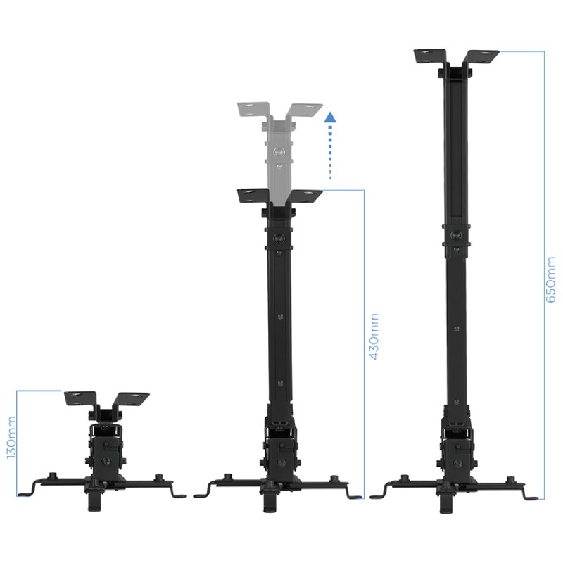 Tooq PJ2012T Support de projecteur Plafond Noir - Ítem1