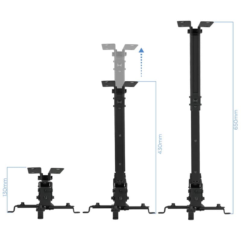 Tooq PJ2012T Suporte para projetor Teto Preto - Adaptável