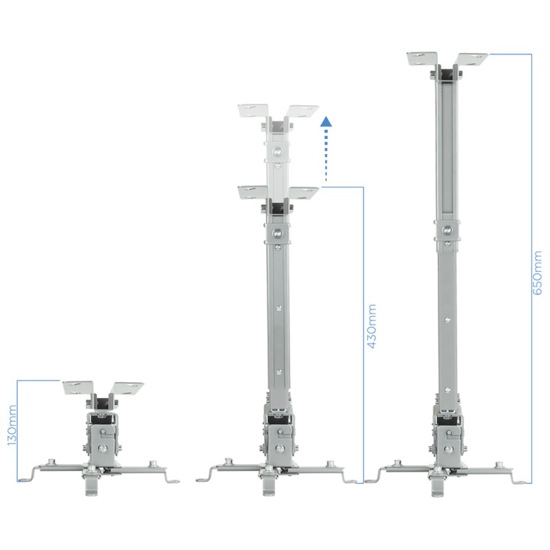 Tooq PJ2012T soporte para proyector Techo Plata - Ítem1