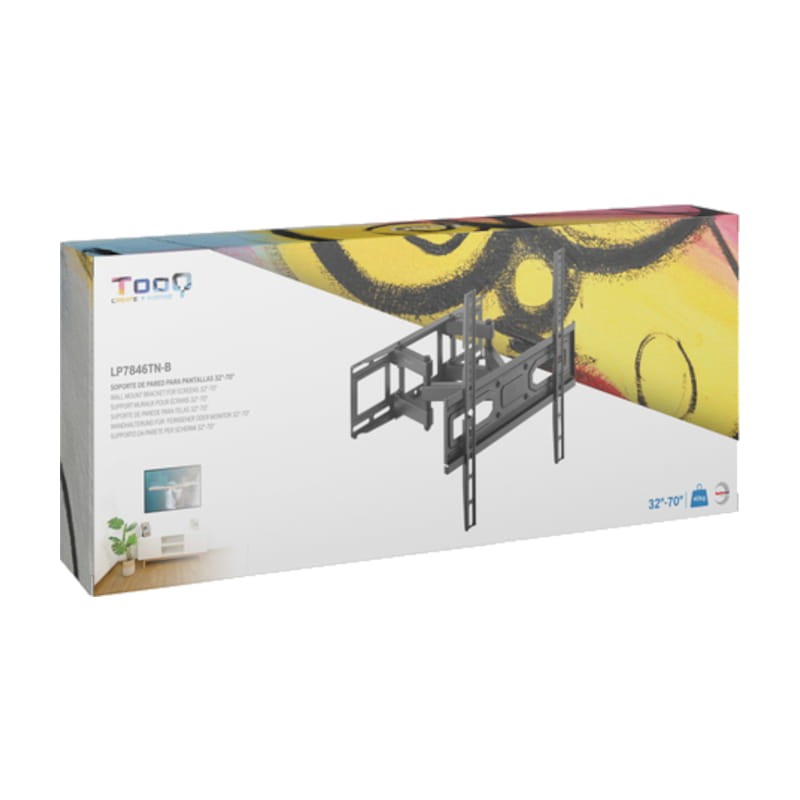 TooQ LP7846TN-B pivotant et inclinable 32-70 VESA 400x400 mm Noir - Support TV - Ítem3