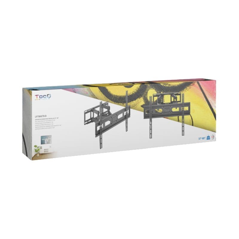 TooQ LP7866TN-B giratório e inclinável 37-80 VESA 600x400 mm Caixa Preta