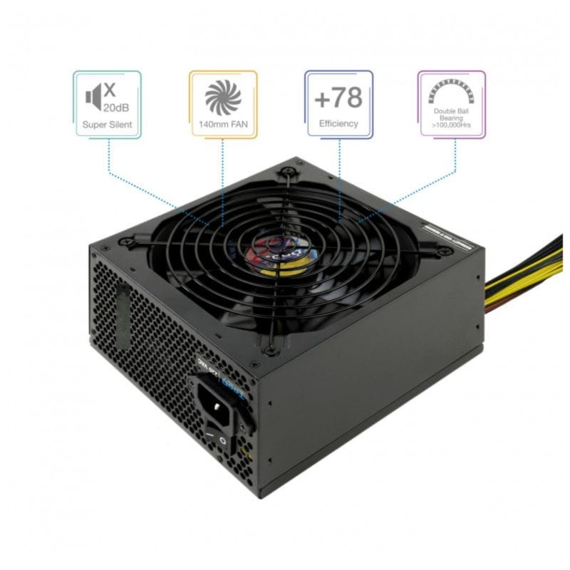 Fuente de alimentación TooQ TQAPOLO-600SP 600W Negro - Ítem1