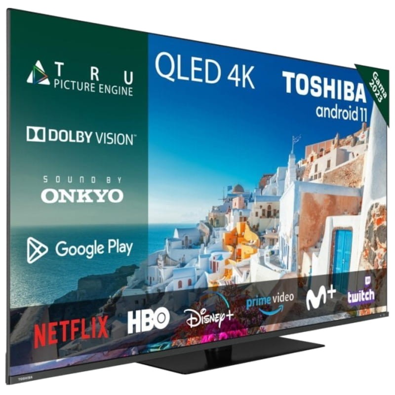 Toshiba 55QA7D63DG 55 QLED UltraHD Smart TV Negro - Televisor - Ítem1