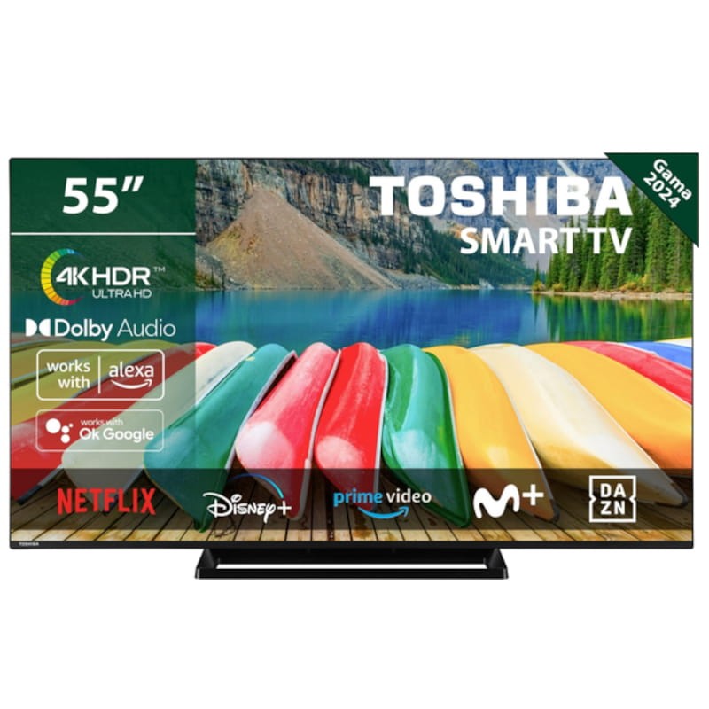 TV TOSHIBA 55UV3363DG UHD 55 Smart TV Noir - Télévision - Ítem1