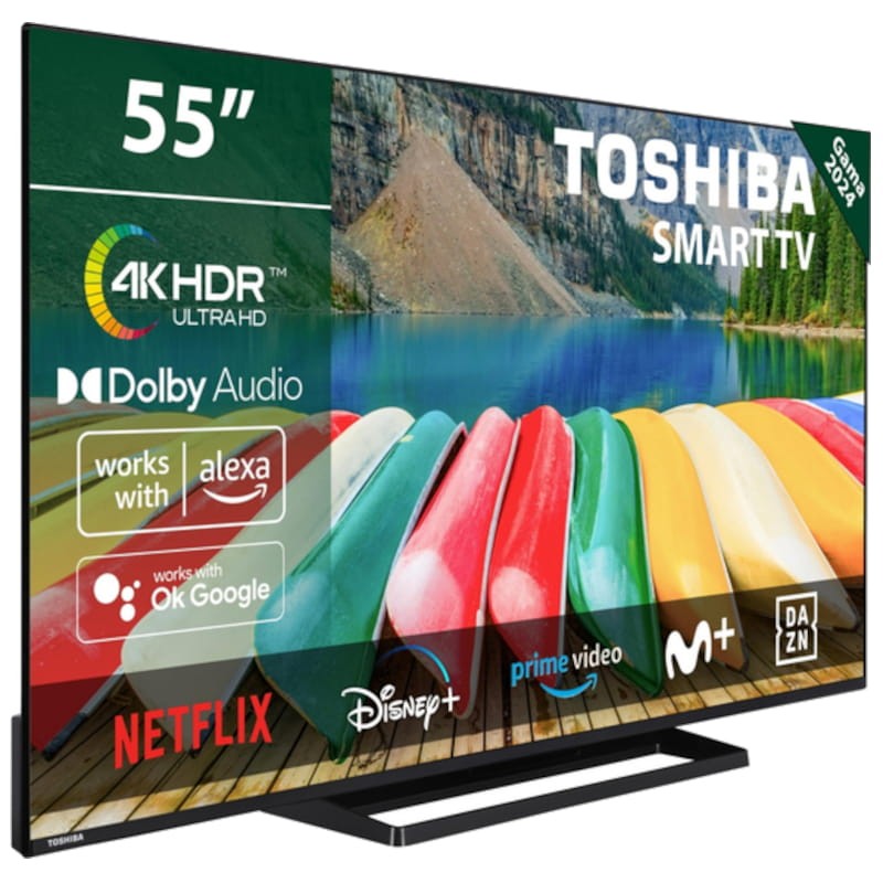 TV TOSHIBA 55UV3363DG UHD 55 Smart TV Noir - Télévision - Ítem2