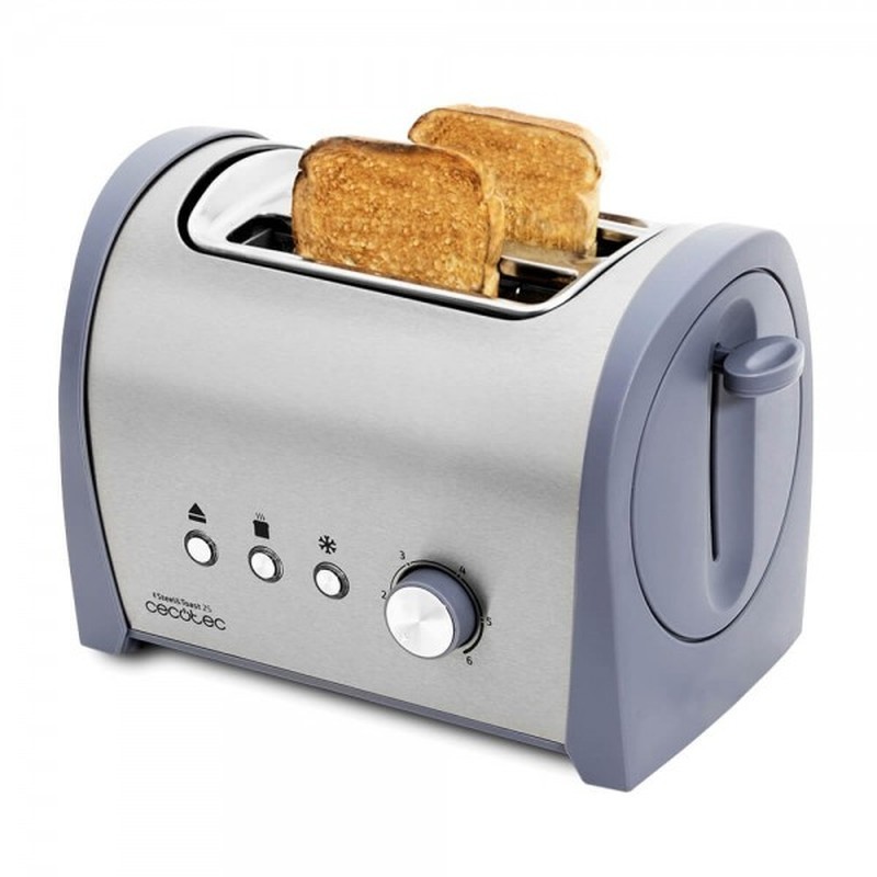 Cecotec Steel & Taste Stainless Steel Toaster 2S