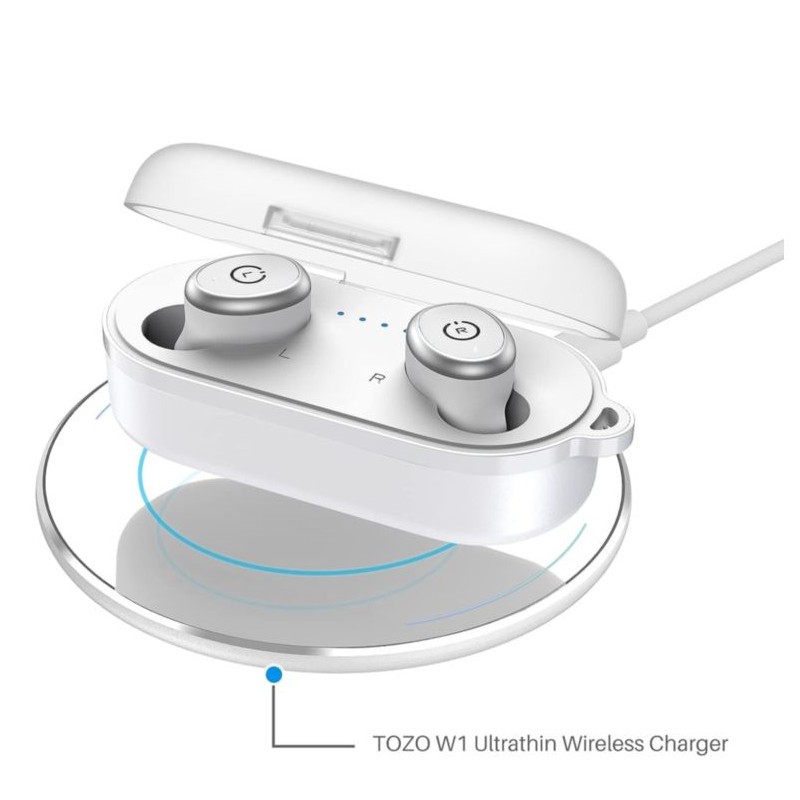 Auriculares inalámbricos T10 Bluetooth 5.3 con estuche de carga inalámbrica  IPX8, impermeables, auriculares estéreo en el oído, micrófono integrado